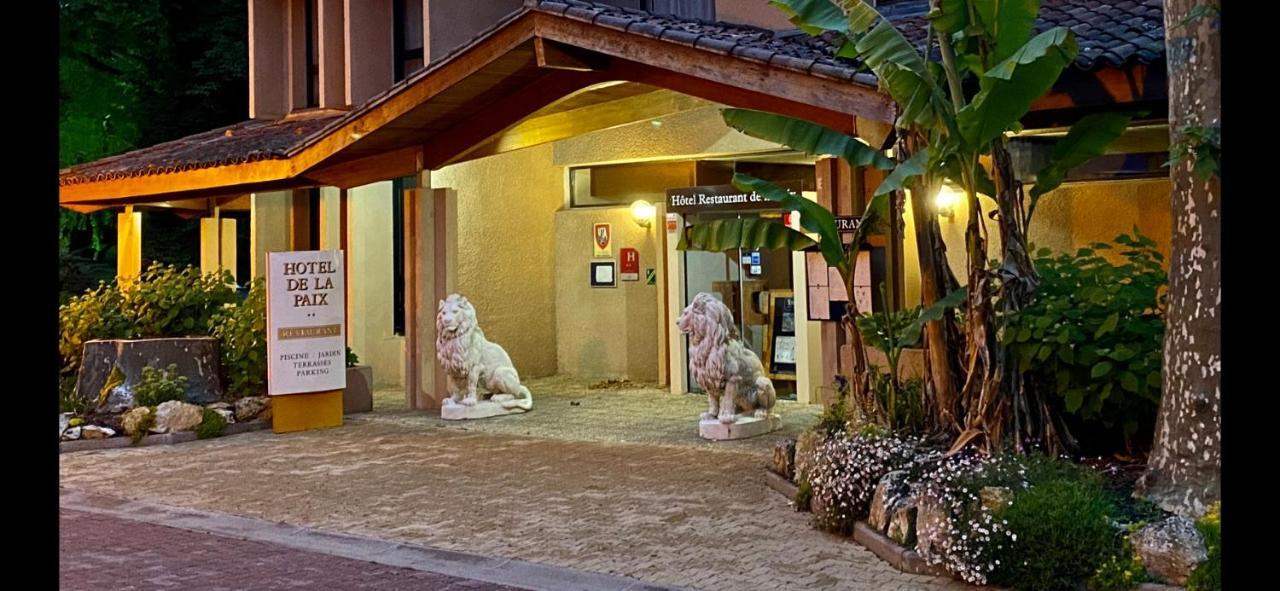 Hotel - Restaurant De La Paix Barbotan-les-Thermes Exterior foto